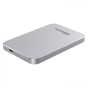 Powerbank RealPower PB-5000 MAG argento 5.000 mAh