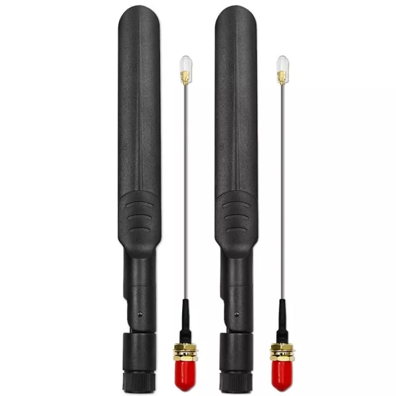 Antenna doppia 4G LTE per esterno QOLTEC 57047 5 dBi omnidirezionale