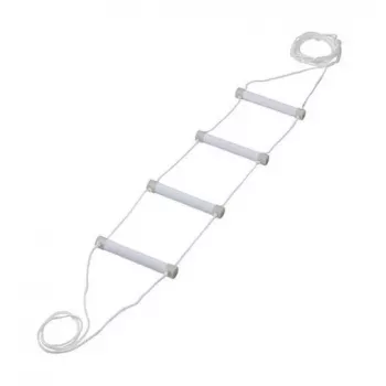 Scala da letto riabilitativa Qmed DRQM3G0AAXXXP, 4 gradini, polietilene, portata massima 90 kg, fluorescente, larghezza pioli 25 cm