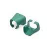 DIGITUS - Clip per cavi con codifica colori - per cavi patch - verde (confezione da 100) (A-CC-G)