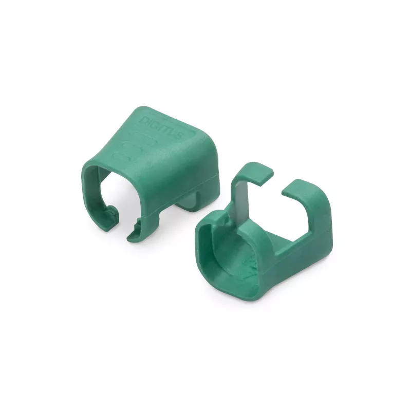 DIGITUS - Clip per cavi con codifica colori - per cavi patch - verde (confezione da 100) (A-CC-G)