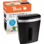 Distruggidocumenti Peach PS600-10 taglio micro 63 dB nero, argento
