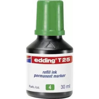 Cartuccia inchiostro di ricarica Edding T 25 verde 30 ml per marker Edding compatibili