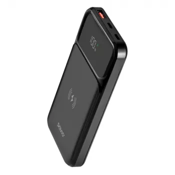 Powerbank Savio BA-09 litio-polimero (LiPo) 37 mAh ricarica wireless nero
