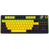 LORGAR KBP70TKLW, tastiera gaming meccanica TKL wireless Pro, nero/giallo, layout EN