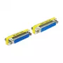 DeLOCK 65483 Gender-Changer Sub-D 25 blu argento giallo