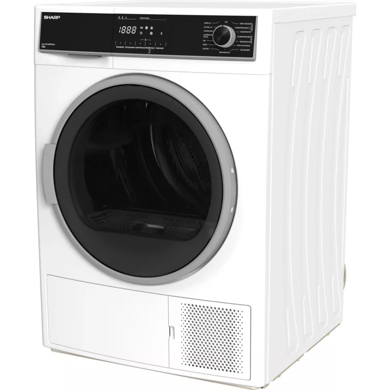 Asciugatrice Sharp KD-HHH8S8GW3-DE a libera installazione a carica frontale 8 kg bianco