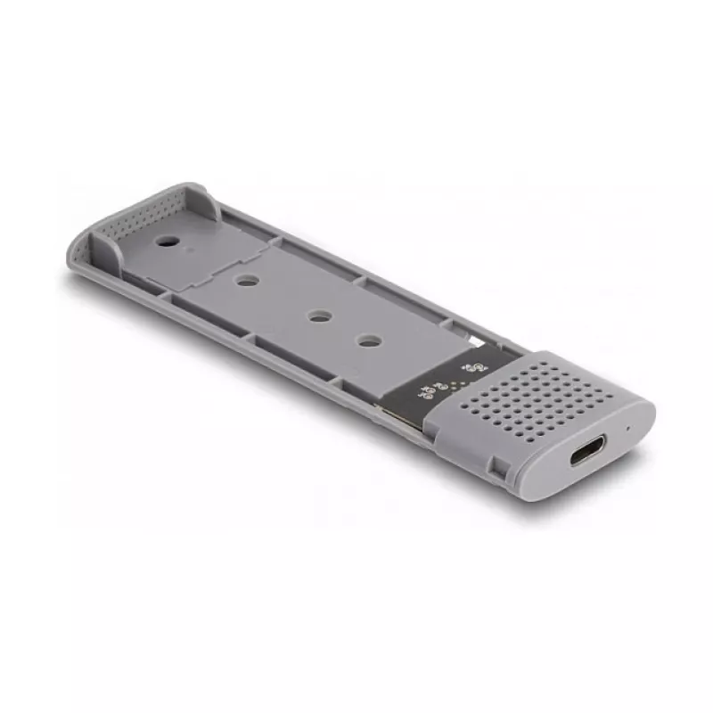 Case per SSD DeLOCK esterno USB Type-C combo per M.2 NVMe PCIe o SATA SSD senza attrezzi