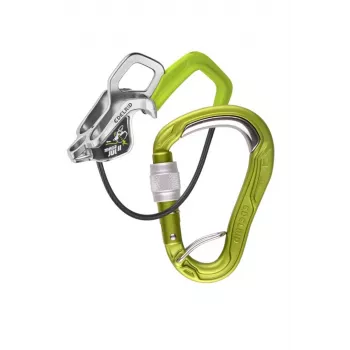 Belay Kit EDELRID Mega Jul Bulletproof Screw II Oasis - set assicuratore e moschettone a vite