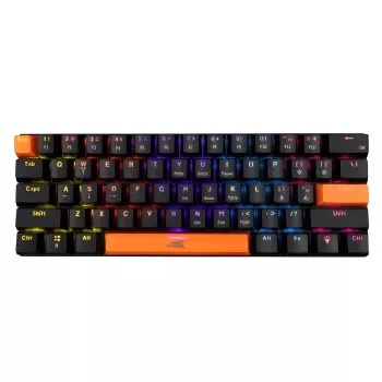 Tastiera meccanica Baracuda Dolphin nero layout US con switch Blue