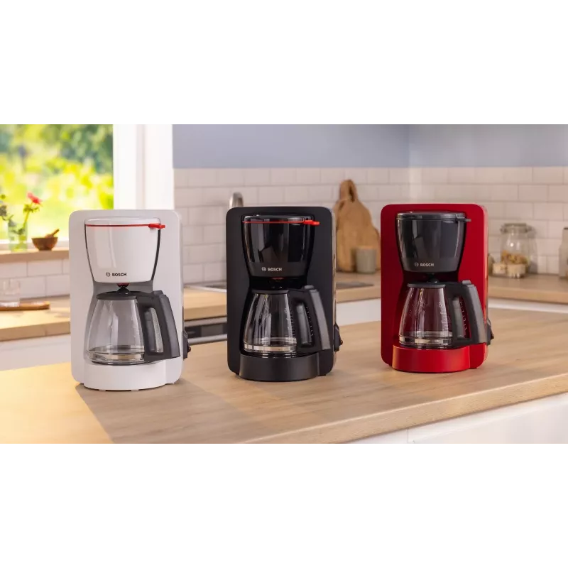 Macchina per caffè filtro Bosch TKA2M113, serbatoio acqua 1,25 l, 15 tazze, nero