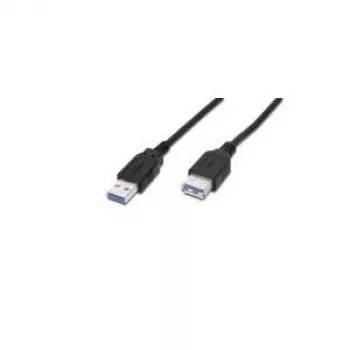 Cavo di prolunga USB DIGITUS AK-112331, 3 m, connettore maschio USB-A su connettore femmina USB-A, USB 3.2 Gen 1, nero