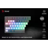 Tastiera gaming Savio Phenix WHITE GAT RED PUD con filo wireless USB Bluetooth RGB LED