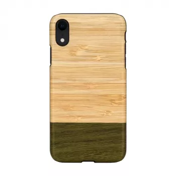 Custodia per smartphone man and wood per iPhone XR — foresta di bambù nero
