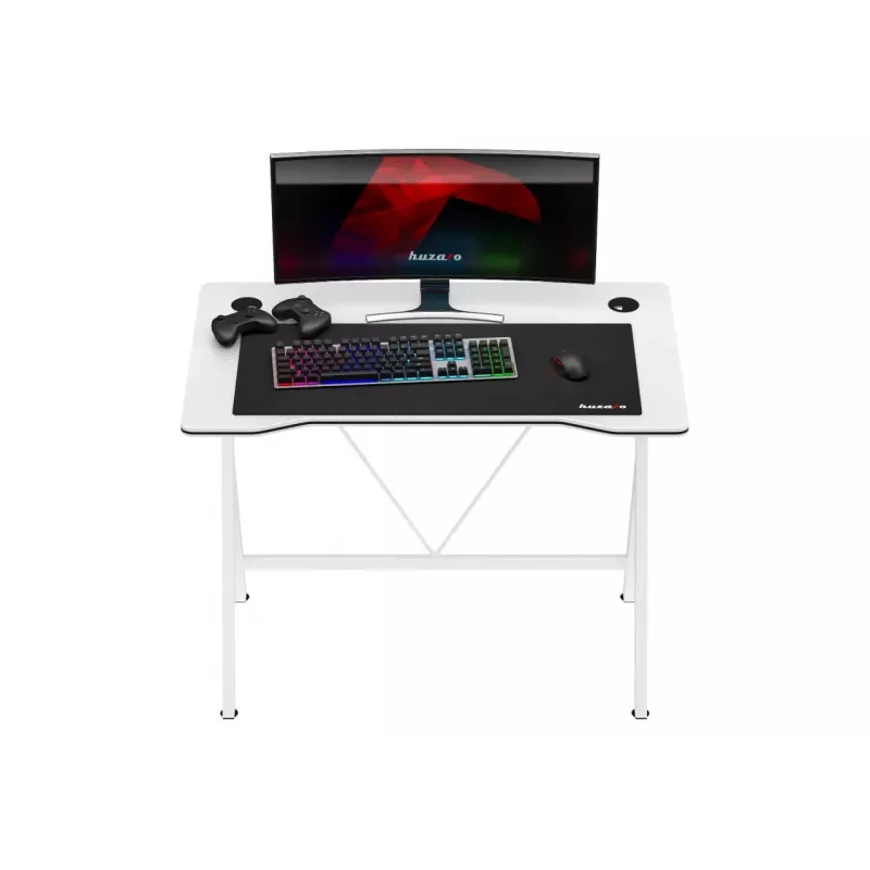 Huzaro Hero 1.4 bianco - scrivania gaming, bianco