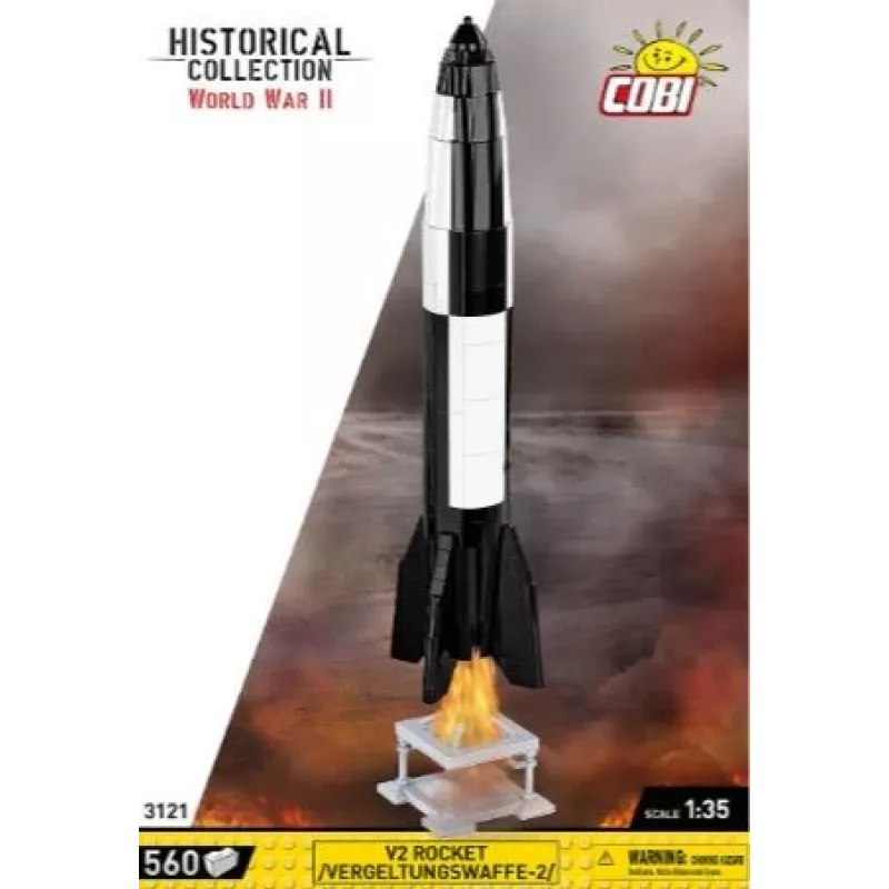 Set da costruzione COBI V2 razzo 560 pezzi Seconda guerra mondiale