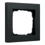 Cornice per interruttore luce Gira E2 nero, senza viti in plastica, 1 modulo