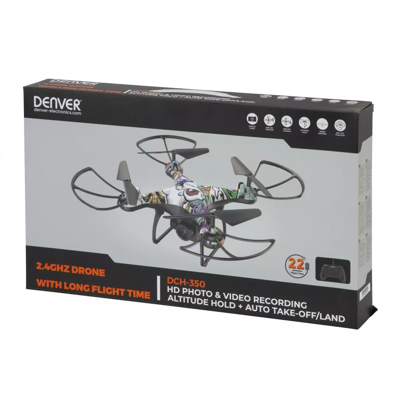 Drone Denver 2,4 GHz con fotocamera HD e mantenimento dell'altitudine