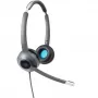 Cuffia on-ear con filo Cisco 522 — Dual supraurale, 3,5 mm con adattatore USB-A, antracite