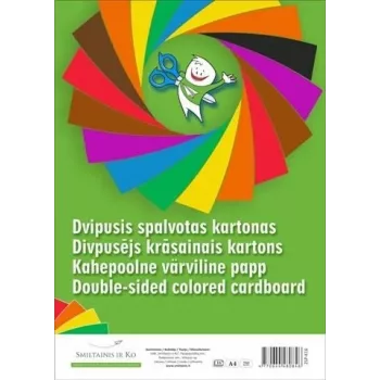 Cartoncino SMLT A4 190 g/m² colorato fronte-retro, confezione per stampare e creare
