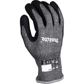 Guanti da lavoro P-84713, taglia M (8), resistenza al taglio F/7 (nero/grigio, 1 paio)