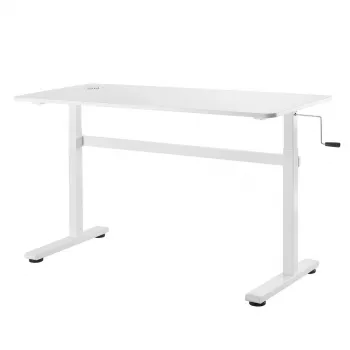 Scrivania regolabile manualmente in altezza Ergo Office, max. 40 kg, altezza max. 117 cm, con piano per lavorare in piedi e seduti, ER-401 W