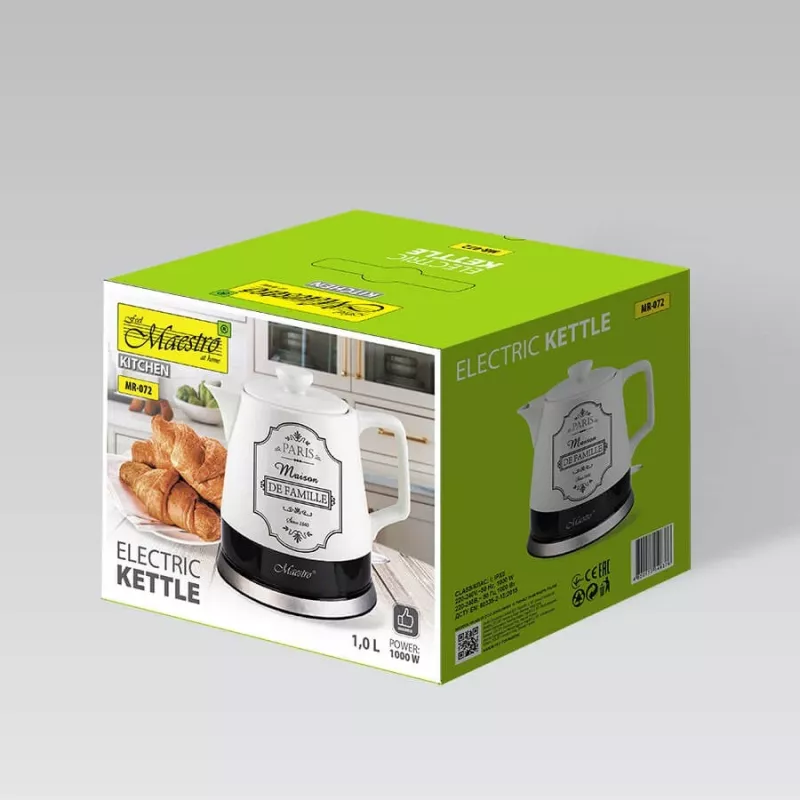 Bollitore Feel-Maestro MR-072 1,2 L bianco 1200 W
