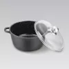 Pentola con coperchio Maestro MR-4616C 16 cm 1 l nera