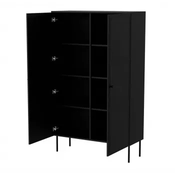 Armadio contenitore Cama Meble PALAZZO BIS 100x39x166 nero opaco, a pavimento da parete
