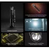 Torcia portatile Nitecore MT1A Pro — LED 50 lm, USB ricaricabile, 1100 mAh, alluminio, impermeabile, resistente agli urti, nero