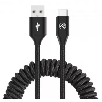 Cavo dati USB a USB-C Tellur Extendable 3A 1,8 m nero