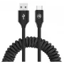 Cavo dati USB a USB-C Tellur Extendable 3A 1,8 m nero