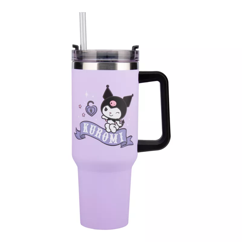 Bicchiere termico con cannuccia Paladone Hello Kitty Kuromi 900 ml