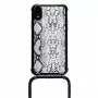 Lookabe Necklace Snake Edition custodia per telefono per iPhone XR, argento/nero