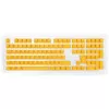 Set di tasti Ducky DKSA109-DEPDYDYYWO1 giallo PBT Double-Shot layout DE 109 tasti