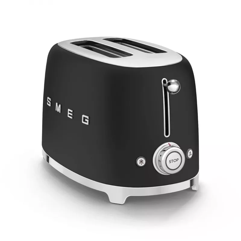 Tostapane Smeg 50's Style TSF01BLMEU 2 fette Nero Acciaio inox