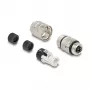 Connettore per cavo DeLOCK 86056 M12 nero acciaio inox connettore femmina