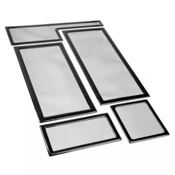 Filtro antipolvere DEMCiflex 0677 per CaseLabs Bullet BH7, nero, confezione da 5