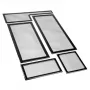 Filtro antipolvere DEMCiflex 0677 per CaseLabs Bullet BH7, nero, confezione da 5