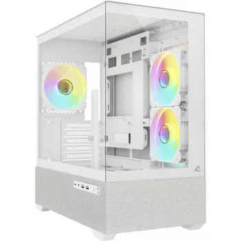 Case Sharkoon MK7 ARGB mATX 2x vetro bianco