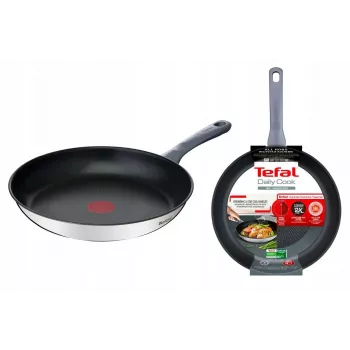 Padella multiuso Tefal Daily Cook G7300655 acciaio inox 28 cm, manico singolo in bachelite, rivestimento interno in titanio