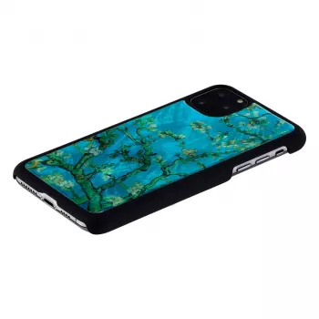 Custodia protettiva iKins per iPhone 11 Pro Max – Almond Blossom nero