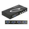 Switch DeLock VGA 4 porte manuale bidirezionale - Selettore monitor - 4 x VGA - desktop (87635)