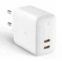 Caricabatterie da parete Aukey PA-B4 2x USB bianco GaN – alimentatore USB compatto con due porte USB