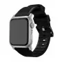 Cinturino per orologio Nomad Rugged Strap nero connettore argento per 42/44/45/49 mm