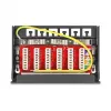 Patch panel DELOCK mini desktop RJ45 6 porte Cat.6A schermato, metallo, nero, 80×22×125 mm