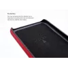 Custodia posteriore con porta carte VixFox per Samsung S9 — cover protettiva rosso rubino con porta carte