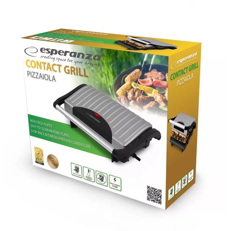 Esperanza Ekg005 grill elettrico da contatto Pizzaiola Ekg005
