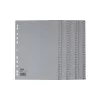 ELBA indice A4 1-100 PP grigio 100 linguette - cancelleria