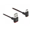 Cavo USB DeLOCK EASY-USB 2.0 Type-A maschio a Type-C maschio angolare 0,2 m nero